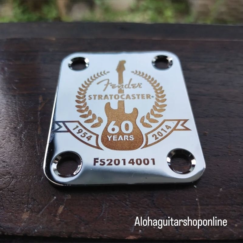 Custom Engraving Neckplate Fender Anniversary 60th Stratocaster