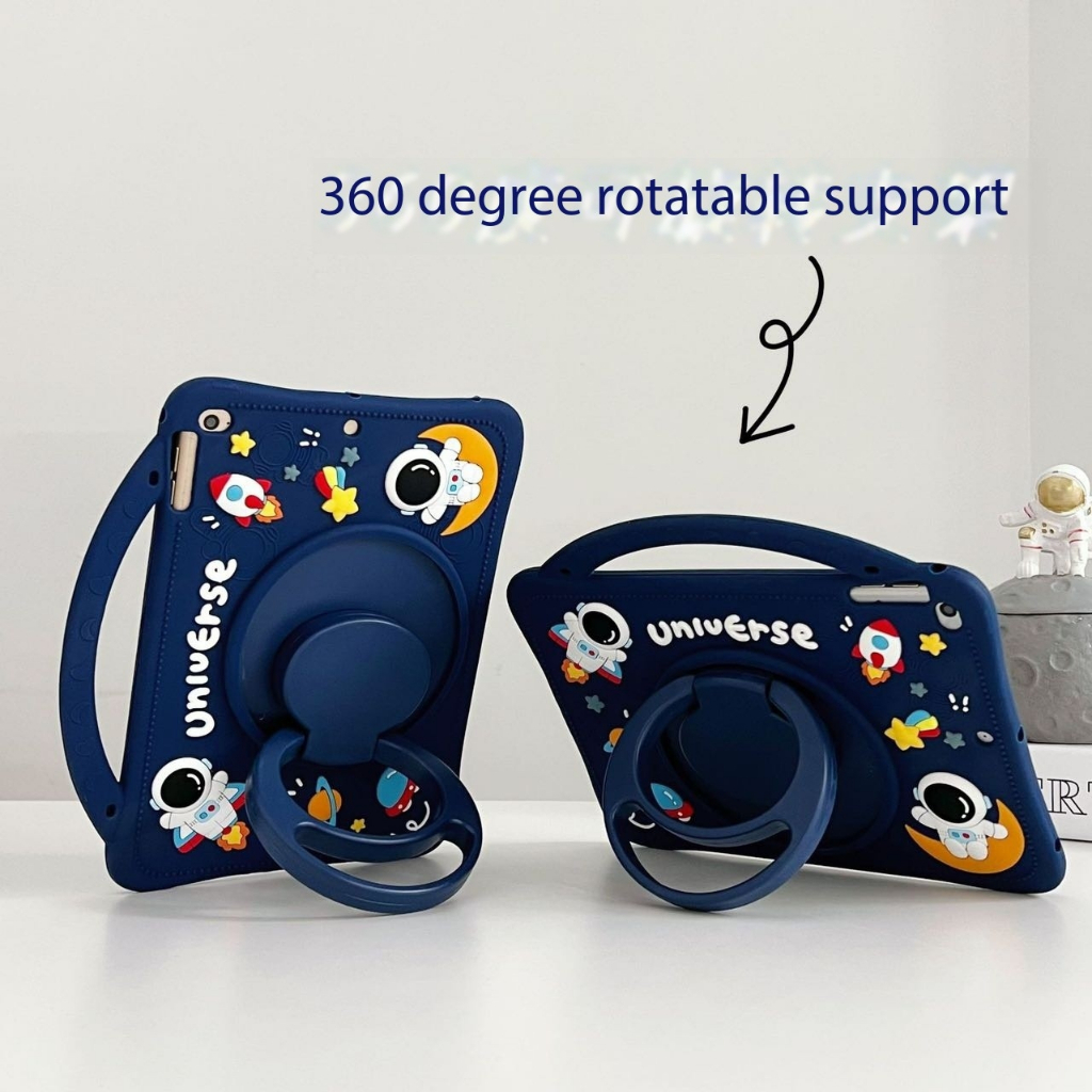 Huawei Matepad T10 9.7/Matepad T10S 10.1 Silikon Case Anak Kids Tali Lanyard Selempang Handle Standi