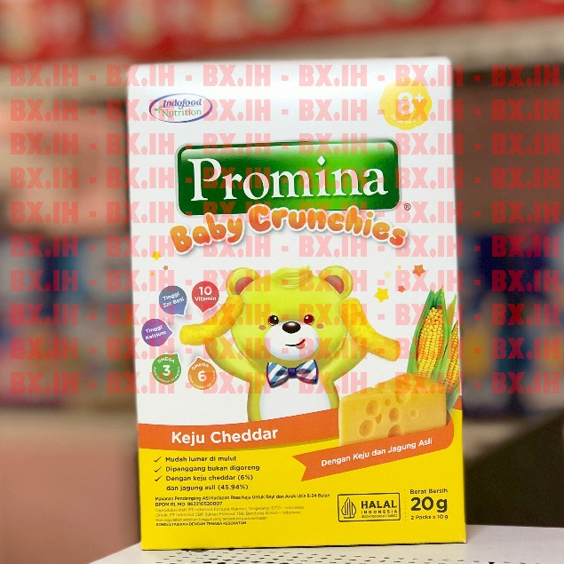 Promina Baby Crunchies Snack Bayi Keju Cheddar 20g - Expired Date 100%Aman