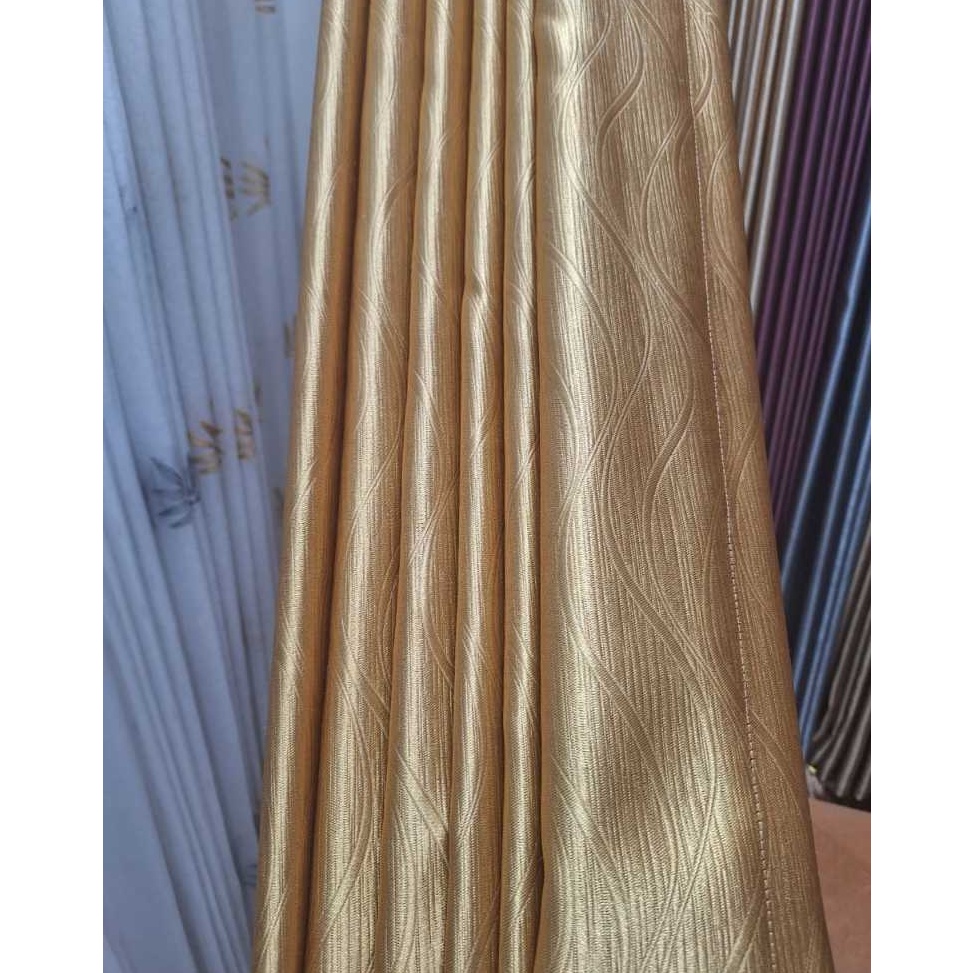 SALE Gratis poniGratis Vitrase beli 2 gorden Gold Tua MewahTebal blackout 9