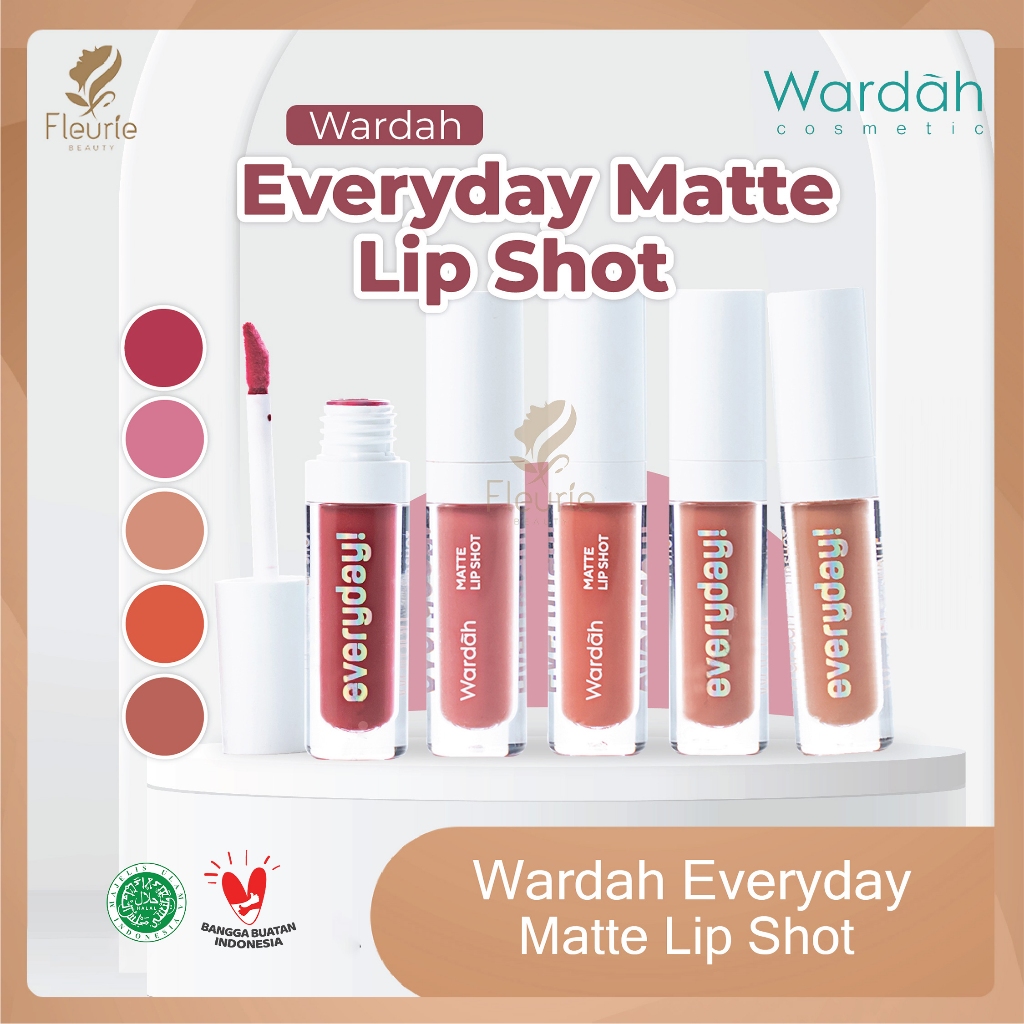 WARDAH Everyday Matte Lip Shot - Wardah Lipcream Creamy Matte