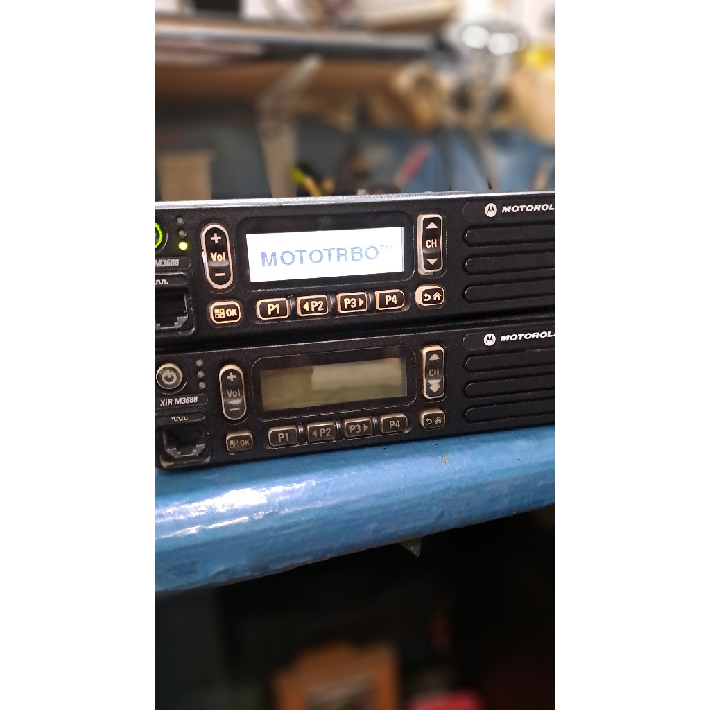 Radio Rig Motorola Xir M3688 Ori Frekuensi VHF 136Mhz sd 174Mhz Kondisi Bekas Motorola Mototrbo Xir 