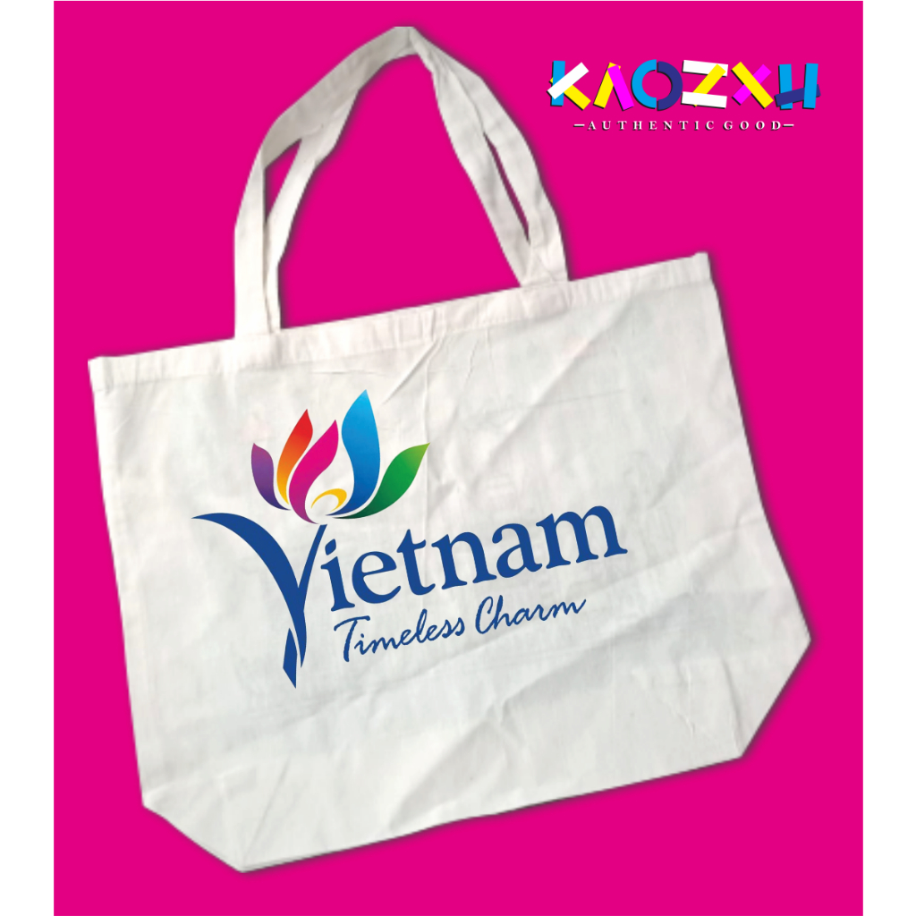 KAOZXU TOTEBAG VIETNAM SOUVENIR TRAVEL BAG OLEH OLEH KHAS SAIGON DANANG BANYAK MOTIF TERMURAH TERBAI