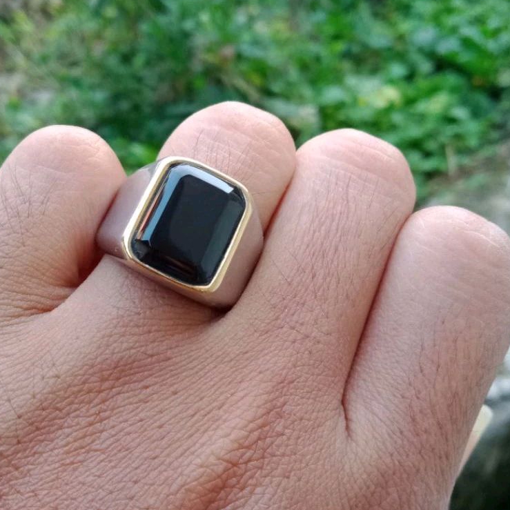 cincin batu akik yaman wulung cibet kotak cutting original