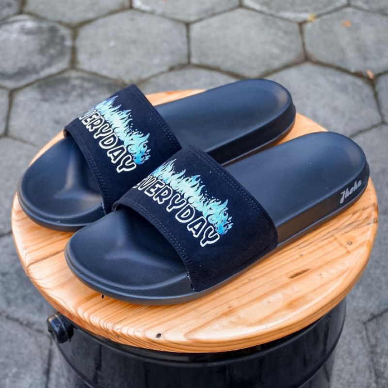 sandal slades everyday flame blue slip on