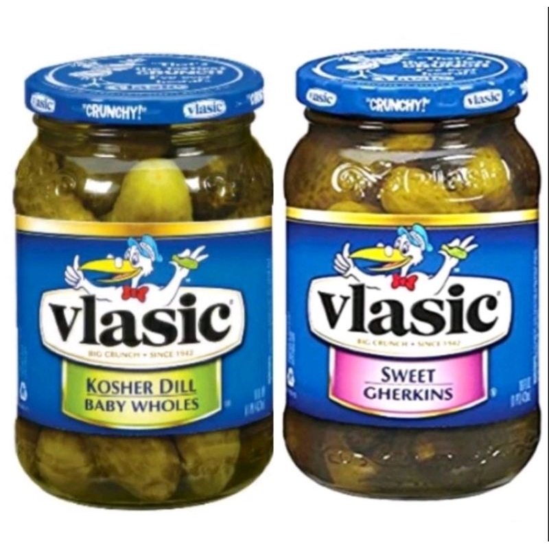 

USA Vlasic Sweet Gherkins Vlasic Kosher Dill Baby Wholes Acar Timun Kecil Ketimun Amerika Vlasic Kosher Dill Whole