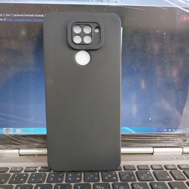 case balckmatte silikon redmi note 9