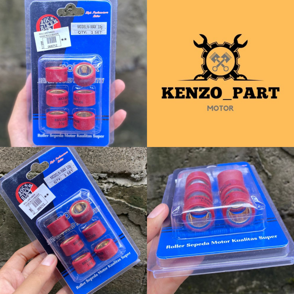 ROLLER UKURAN 9gr-12gr NMAX ORIGINAL ROCKBIKER// ROLLER NMAX
