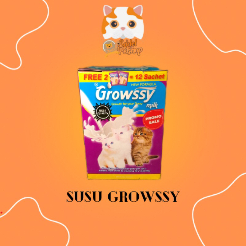 GROWSSY SUSU KUCING/ kucing dewasa dan kucing Kitten MURAH