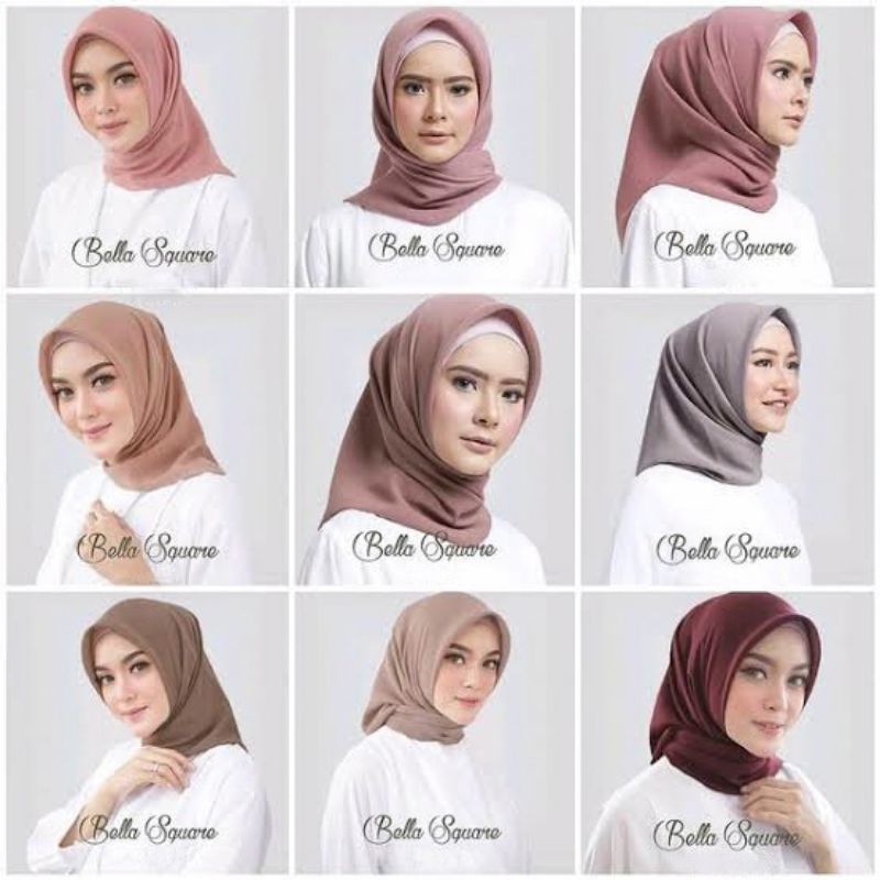 TERMURAH Jilbab Bella Square Premium 50 Warna | Hijab Kerudung Segi Empat Image 3