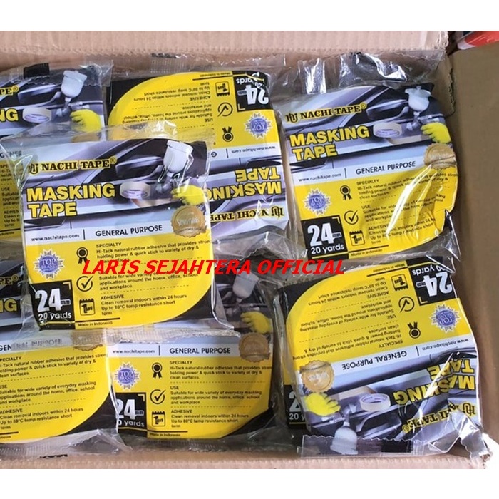 

Masking Tape Nachi Uk 24 MM / isolasi Kertas Nachi 24MM
