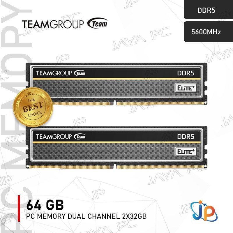 Memory Ram Team Elite Plus DDR5 PC44800 5600Mhz 64GB 2x32GB
