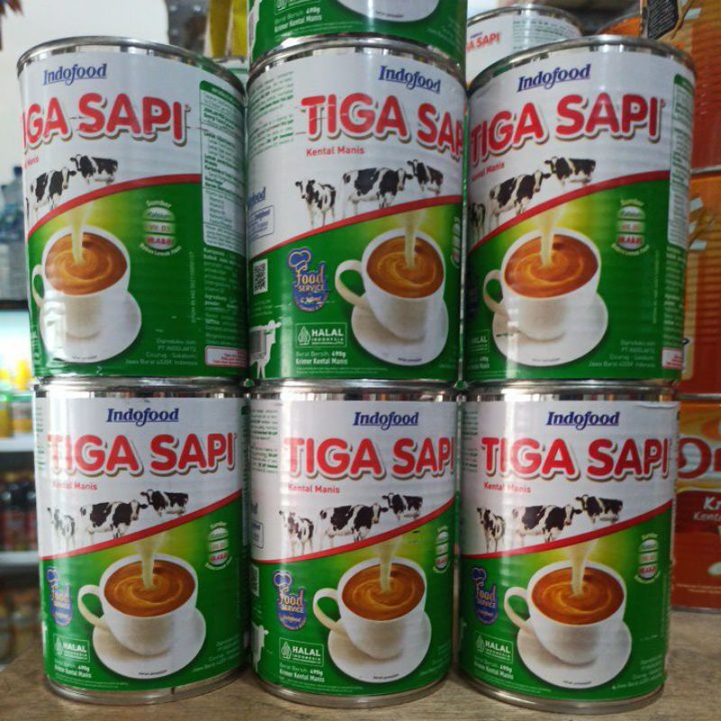 

SKM TIGA SAPI 490gr / SUSU KENTAL MANIS TIGA SAPI