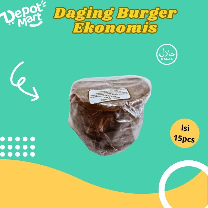 

Daging burger ekonomis lezat dan terjangkau isi 10