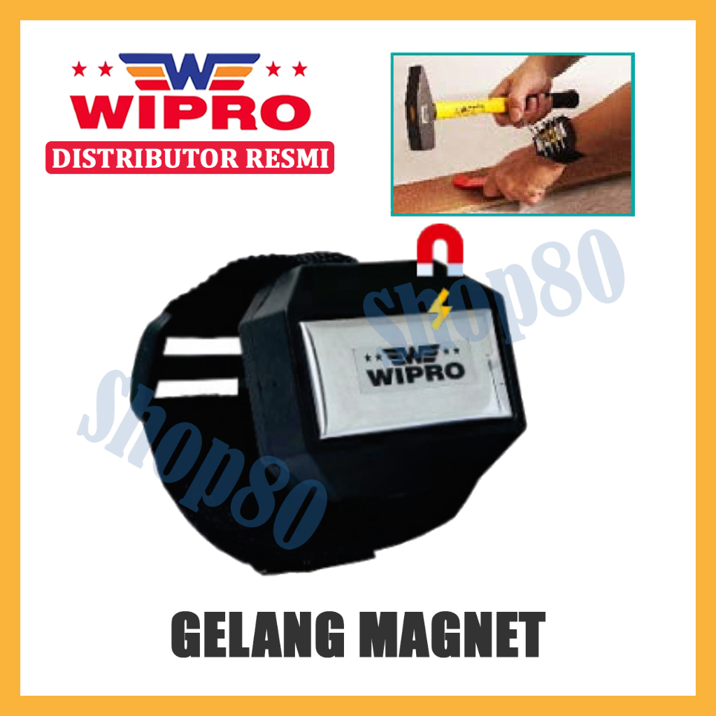 Wipro Gelang Magnet Sabuk Tangan Pertukangan Tukang Bangunan
