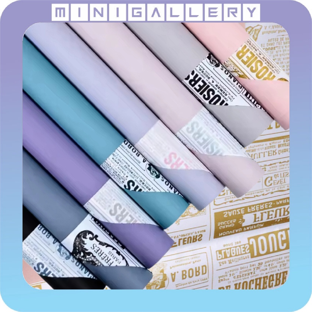 

Kertas Buket Bunga Vintage Newspaper Cellophane Flower Wrapping Paper Waterproof Motif Koran Ecer KB6061
