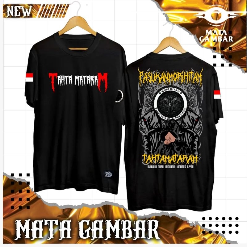 T-SHIRT TAHTA MATARAM || PASUKAN MORI HITAM || GRATIS ONGKIR || COD