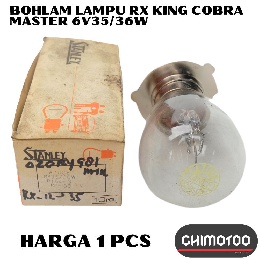 Bohlam Lampu Depan Yamaha  Rx King Cobra Master Rxk Yt115 Stanley