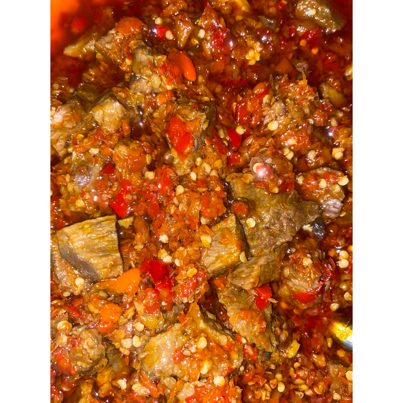 

sambel daging mak eri