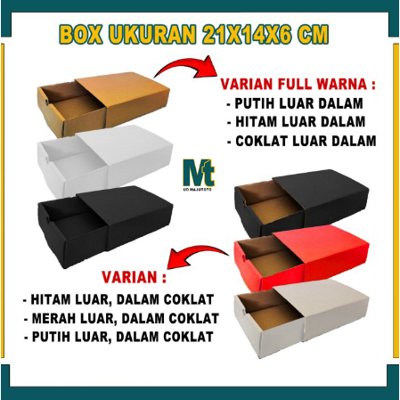 

Box Sleding 21x14x6 cm/Slide Box/Box Hampers/Box Accesories/Kardus Polos