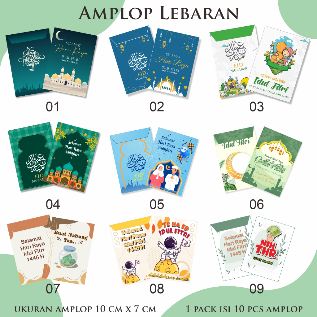 

AMPLOP THR/edisi hari raya/amplop karakter dan menarik