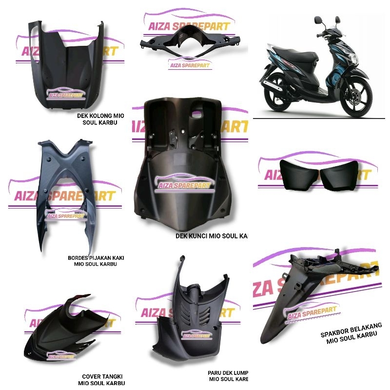 COVER BODY KASAR YAMAHA MIO SOUL KARBU ECERAN/BODI KASAR MIO SOUL KARBU/COVER BODI MIO SOUL KARBU/BO