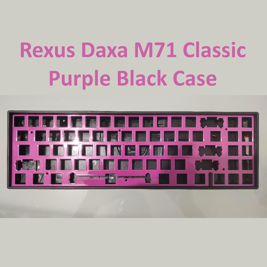Rexus Daxa M71 Classic Mechanical Keyboard Case Painted Purple