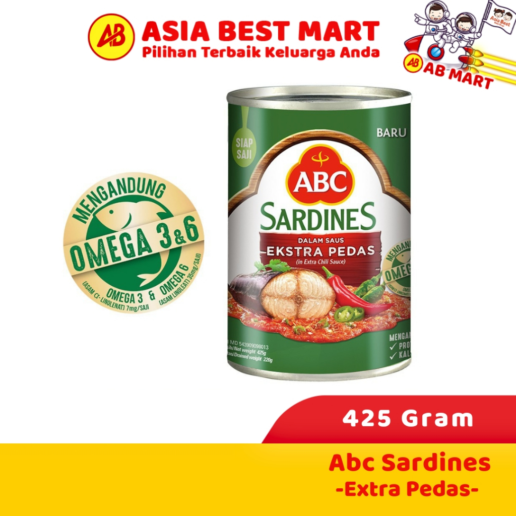 

Abc Sardines Extra Pedas 425 Gr Sarden Cabe Makanan Instan