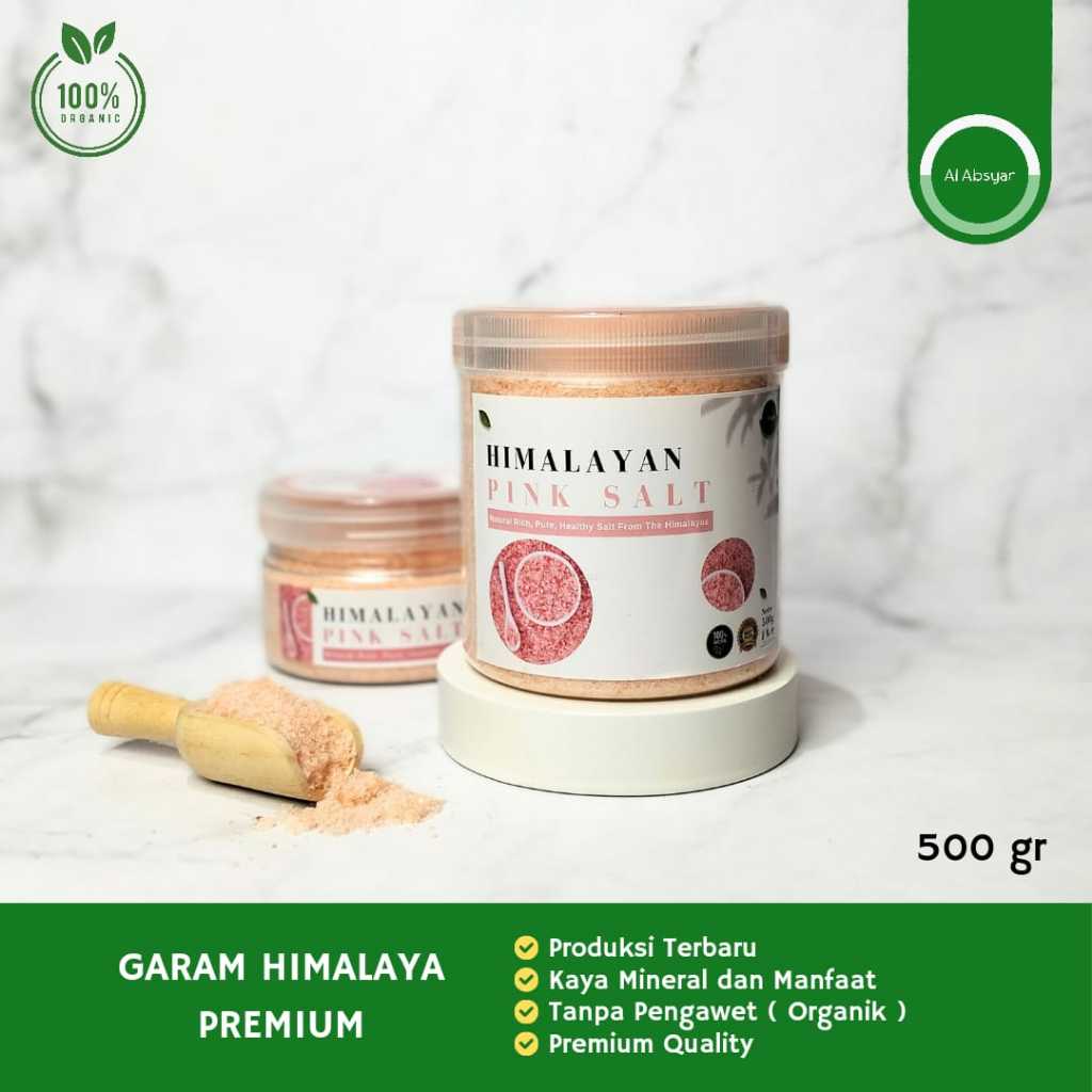 

Garam Himalaya 500 gr 100% MURNI HIMSALT TANPA CAMPURAN | PREMIUM Timur Tengah Himalayan Salt Pure Original Garam Himsalt Pure Origial Sea