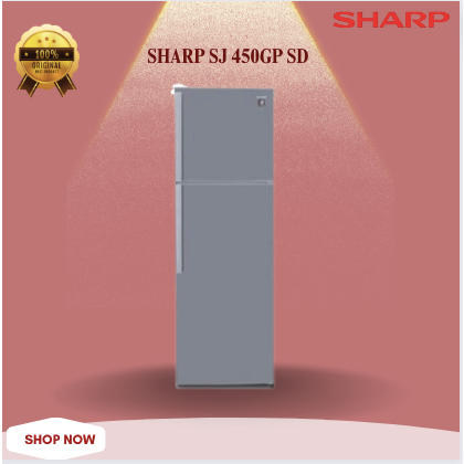SHARP KULKAS 2 PINTU SJ 450GP SD NO FROST ORIGINAL/SJ450GP/SJ 450 GP/SJ 450GP/SJ-450GP/SJ-450-G