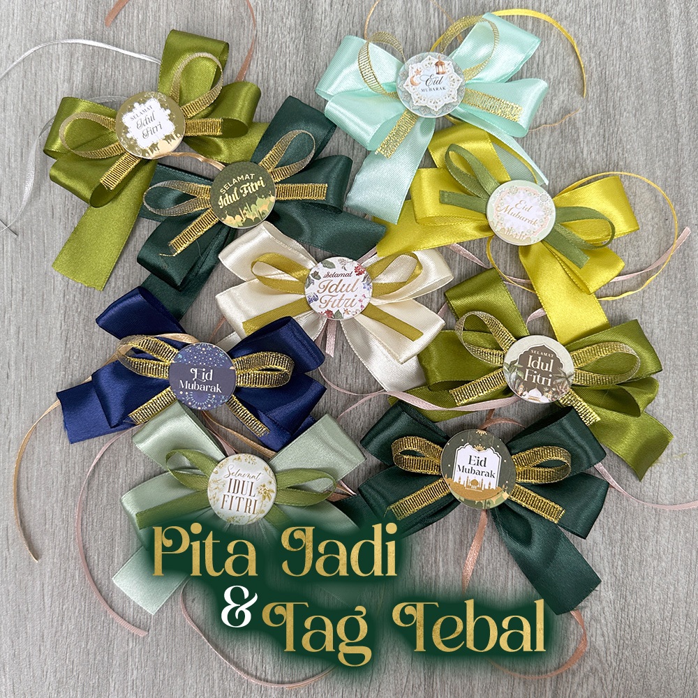 

Pita Jadi & Tag Premium Hampers IDUL FITRI / Hampers Ribbon / Pita Kado EID MUBARAK / Pita Hias Hampers HARI RAYA IDUL FITRI / Pita Parcel Tingjing / Engagement Ribbon / Hiasan Bingkisan LEBARAN EID AL FITR