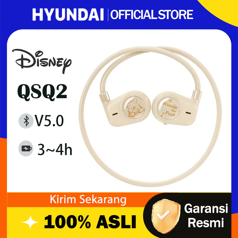 	 Hyundai X Disney TWS QSQ2 Wireless Headphone Bone Conduction Bluetooth Earphone	