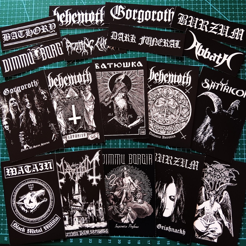 

Sticker Pack Band Metal Black Metal /Untuk Helm/Tumblr/Hp/Laptop/Power Bank/Dll