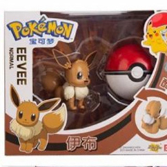 [TERLARIS] Mainan Toy Pikachu Original New Eevee | Pokemon Pocket Monster Deformation Eevee
