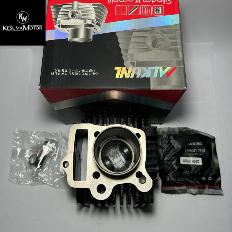 KAS BLOK SEHER BORING PORING + PISTON LENGKAP SUPRA GRAND SUPRA 100 LAMA SUPRA X LAMA ASTREA WIN GN5