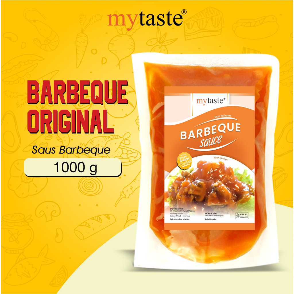 

MY TASTE Barbeque Sauce 1 kg sudah matang tanpa perlu dimasak lagi. barbeque original saus