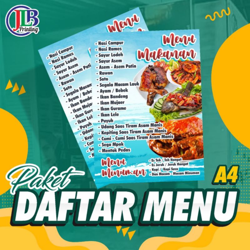 

| Paket Menu Laminating A4