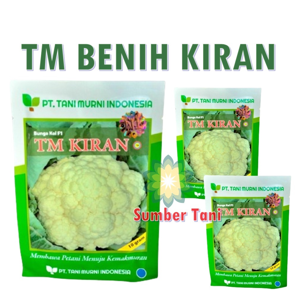 Benih TM Kiran F1 10 Gram Hibrida Kembang Kol Putih