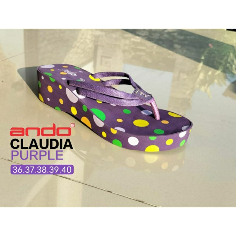 SANDAL HAK TINGGI WANITA WADGES SANDAL WEDGES  JEPIT ANDO ORIGINAL 100% TERBARU DAN TERMURAH Sandal 