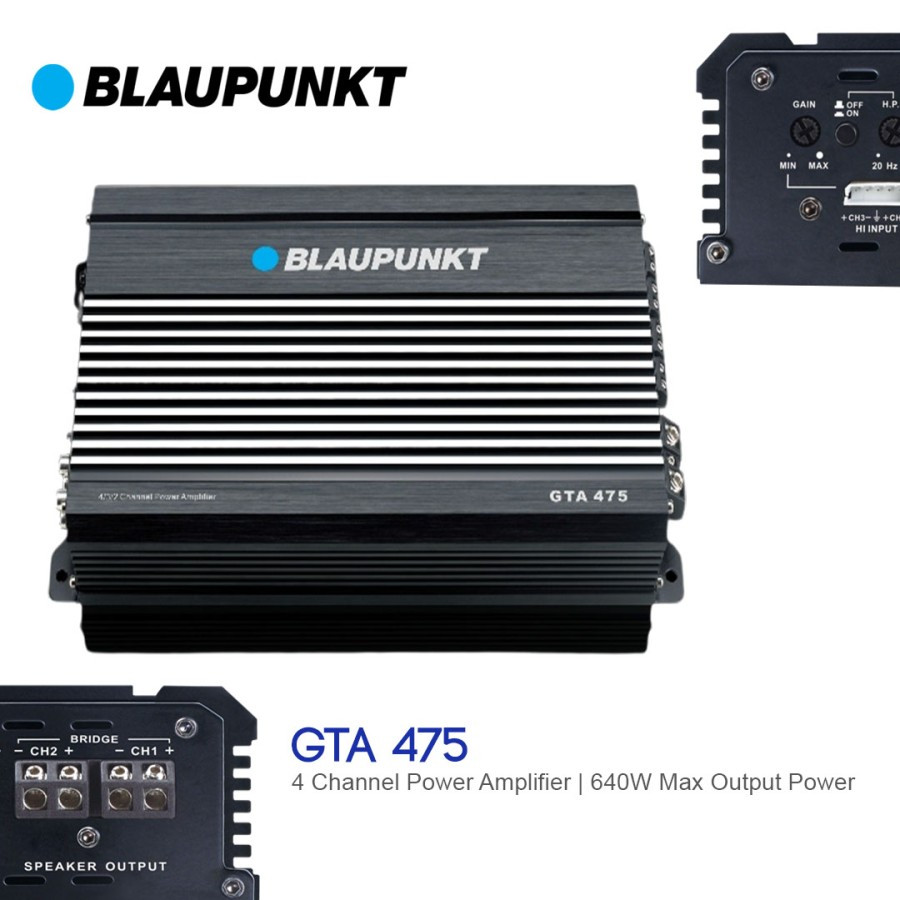 Blaupunkt AMPLIFIER GTA 475 4-Channel Class AB Power Amplifier