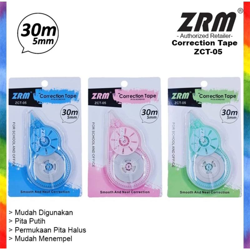 

Correction Tape 30 meter / Tip Ex Kertas Panjang 30 meter [pcs]