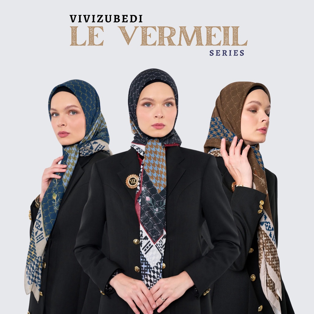 Vivi Zubedi New Le Vermeil Scarf / VZ Scarf Le Vermeil ORIGINAL by Vivi Zubedi / VZ LE VERMEIL