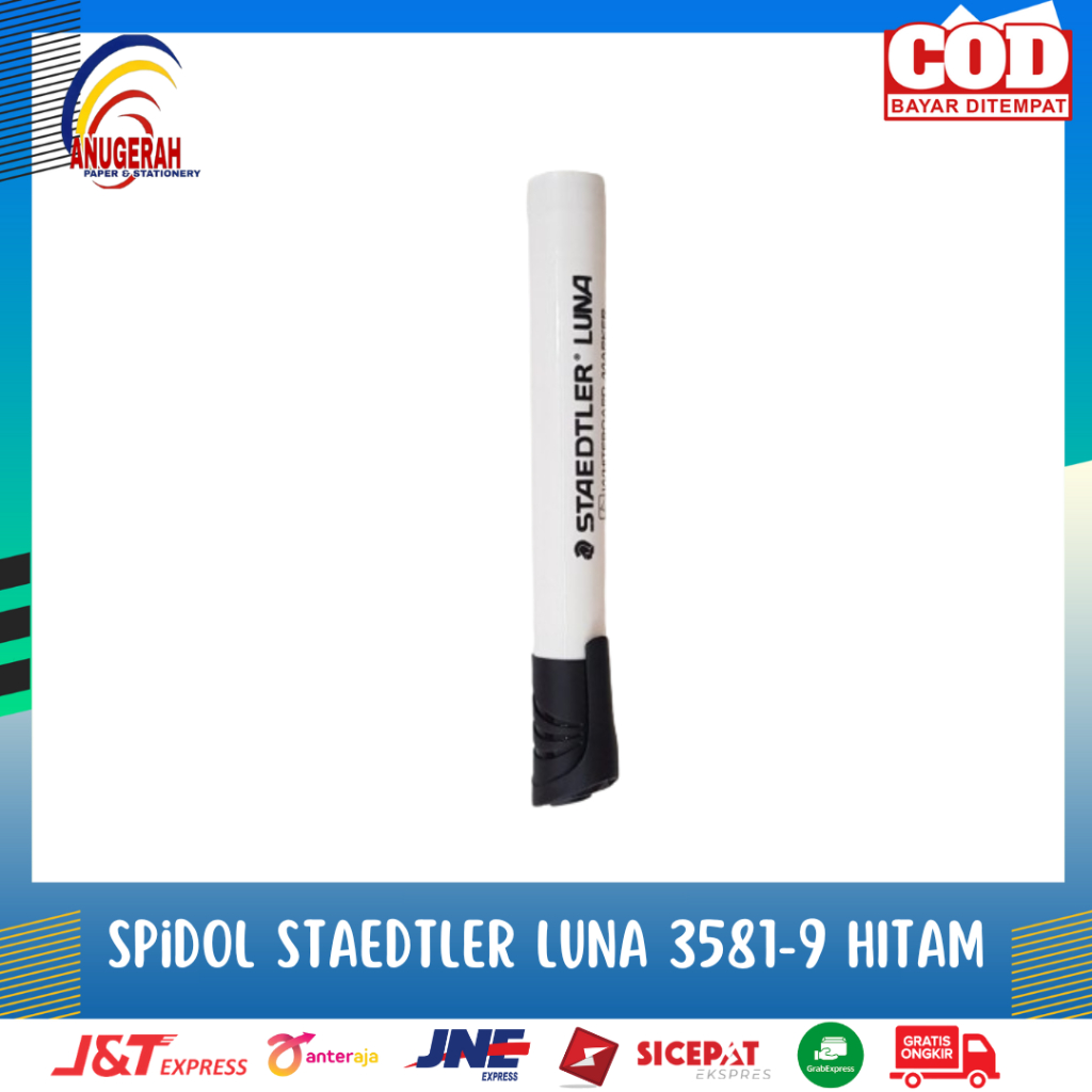 

SPIDOL STAEDTLER LUNA WHITE BOARD 3581-9 HITAM (PCS)