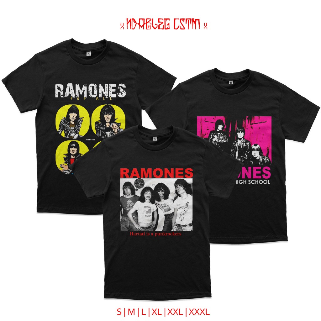 kaos ramones x caca handika