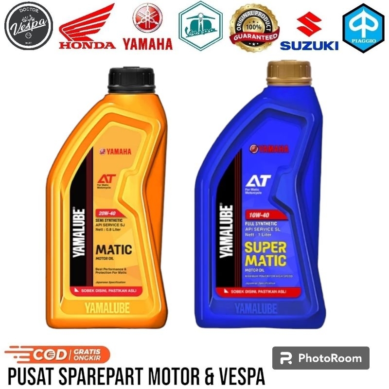 (ORIGINAL) Oli Yamalube Matic 10W-40 - Oli Mesin Motor Matic