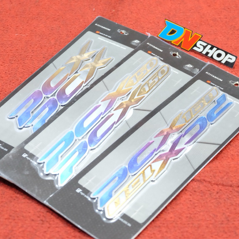 Emblem titanium pcx 150 160 original vietnam