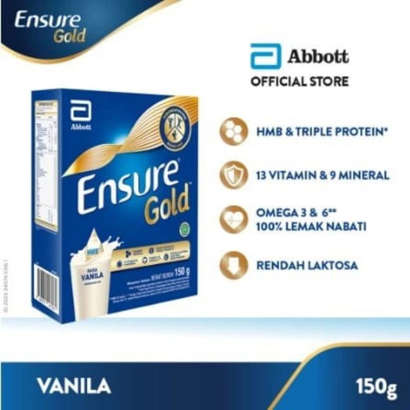 

ENSURE GOLD VANILA 150gr exp 2026