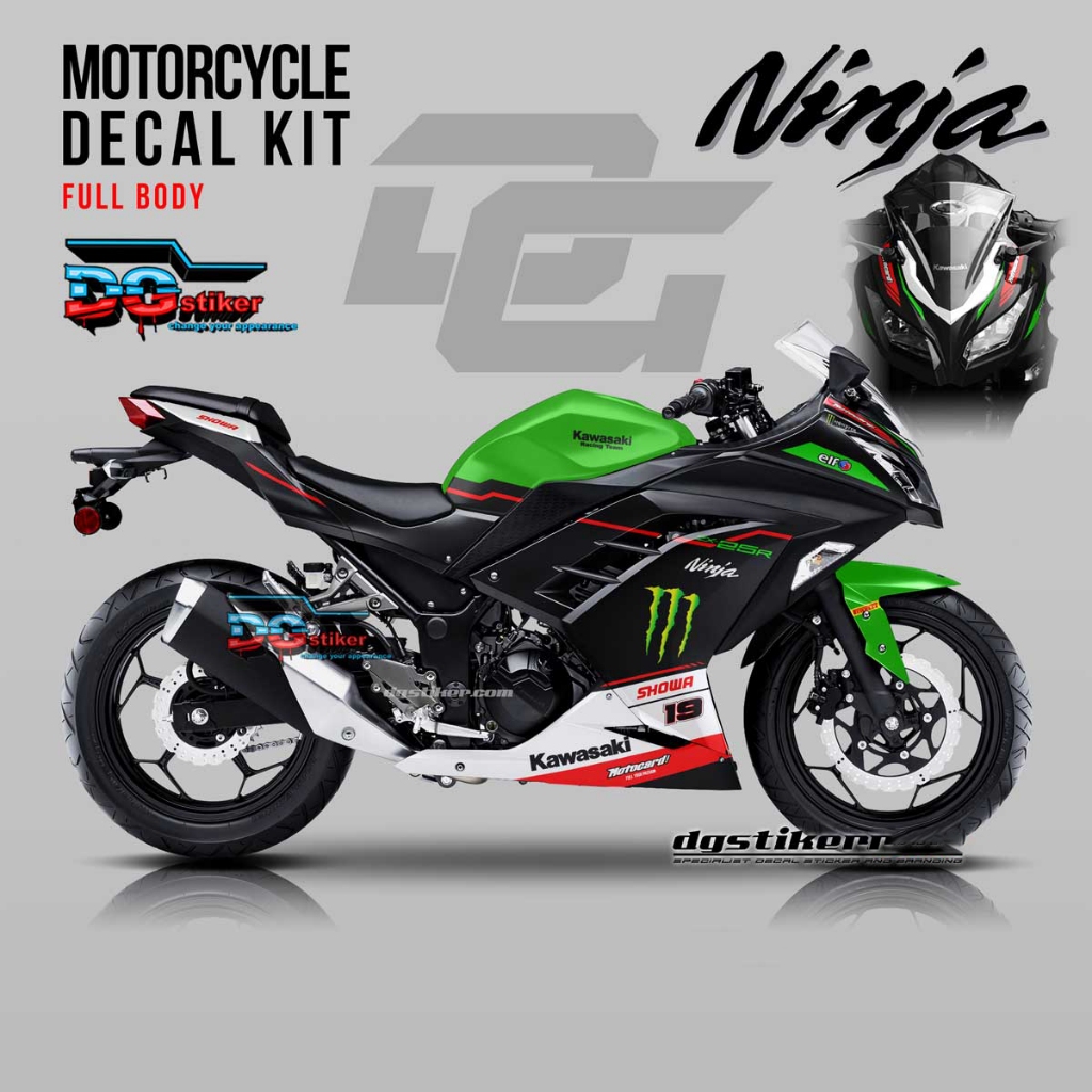 Decal Stiker Ninja 250 FI WSBK 2021
