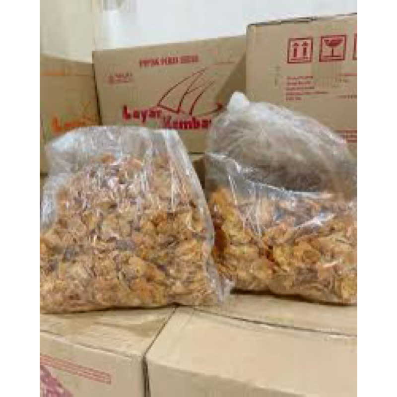 

1 DUS (5 KG) EMPING LEBAR PEDAS MANIS (GROSIR) MERK LAYAR KEMBAR