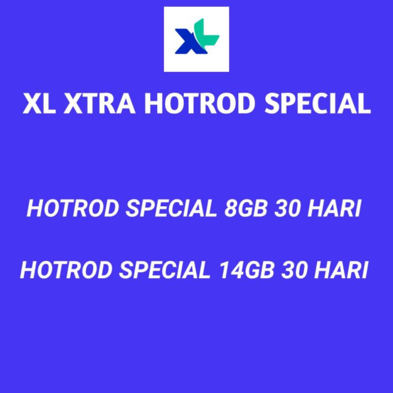 KUOTA INTERNET XL HOTROD SPESIAL 30 HARI